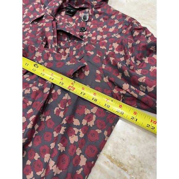 Vintage Marc by Marc Jacobs Fall Bow Neck Blouse Cottagecore Floral Cotton Small - Picture 8 of 10